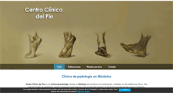 Desktop Screenshot of centroclinicodelpie.com